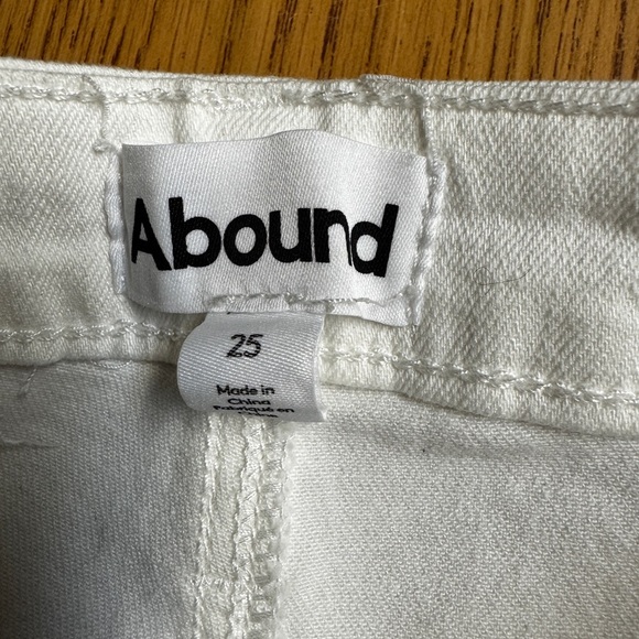 Abound Women's High-Rise Skinny Jeans White Size 25 Light Wash - Picture 7 of 7